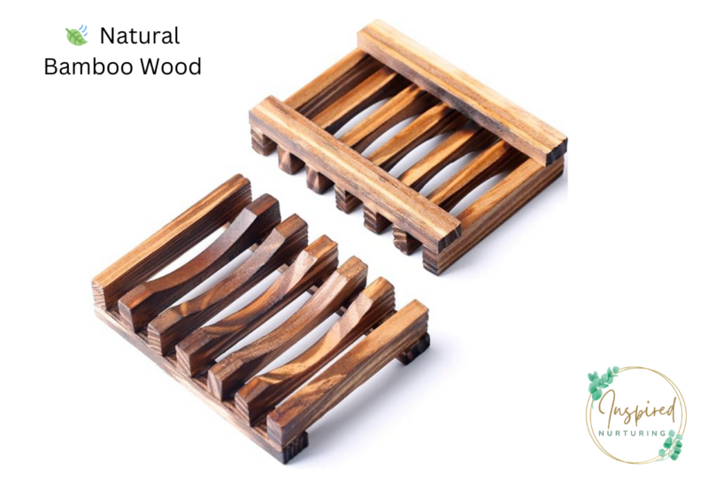 Natural Wooden Bamboo Soap Holder - Image 2